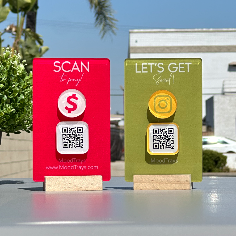 Custom Acrylic QR Code Sign