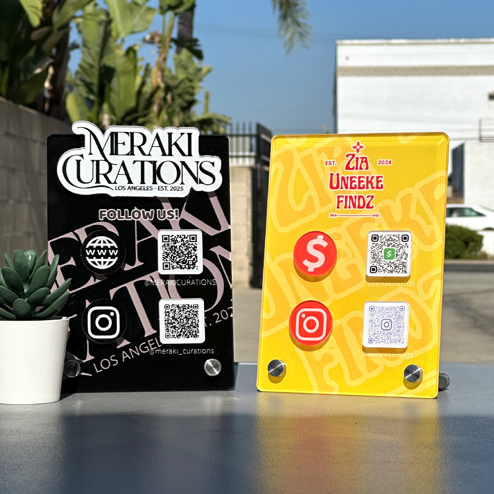 Custom Acrylic QR Code Sign