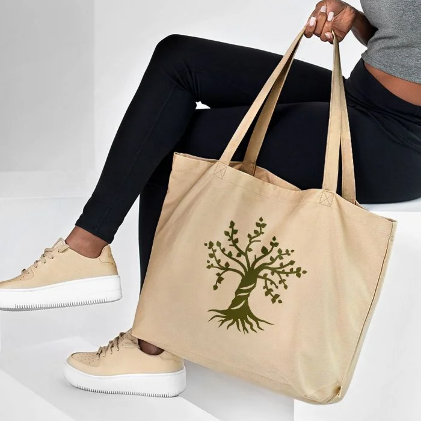 Custom Organic Cotton Large Tote