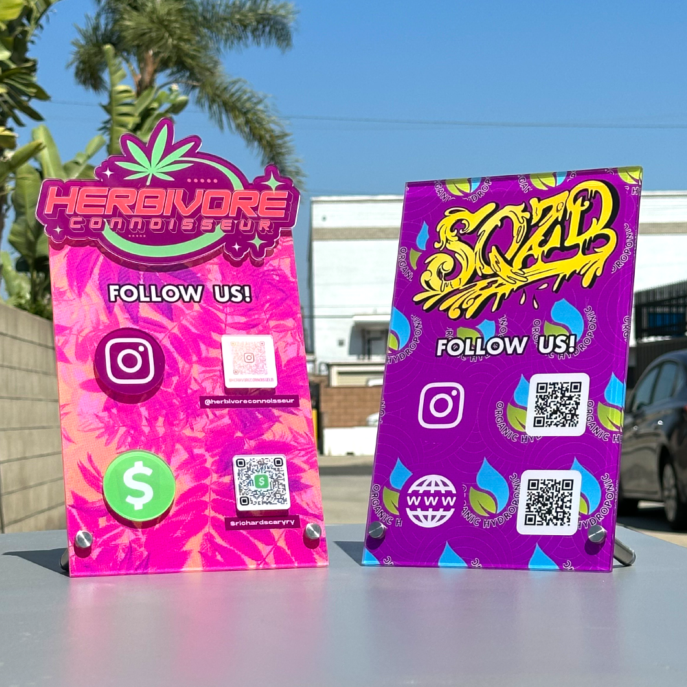 Custom Acrylic QR Code Sign