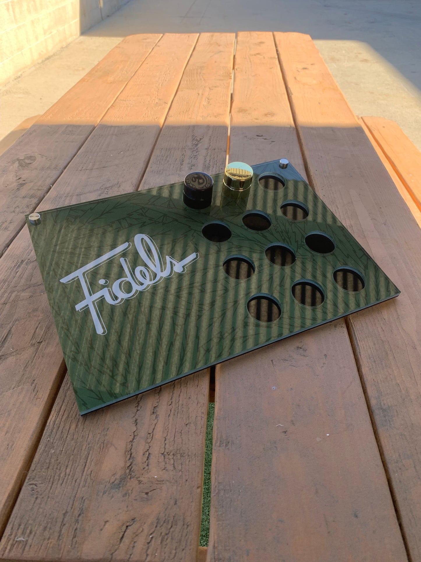 Custom Jar Rack Ramp Display (fits 12 x5 ml) 14"x10"