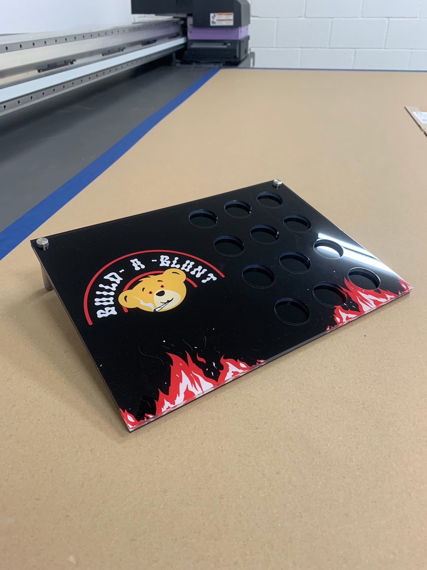 Custom Jar Rack Ramp Display (fits 12 x5 ml) 14"x10"