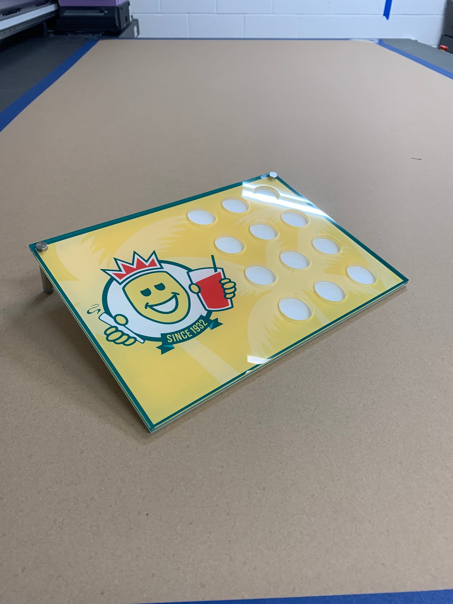 Custom Jar Rack Ramp Display (fits 12 x5 ml) 14"x10"