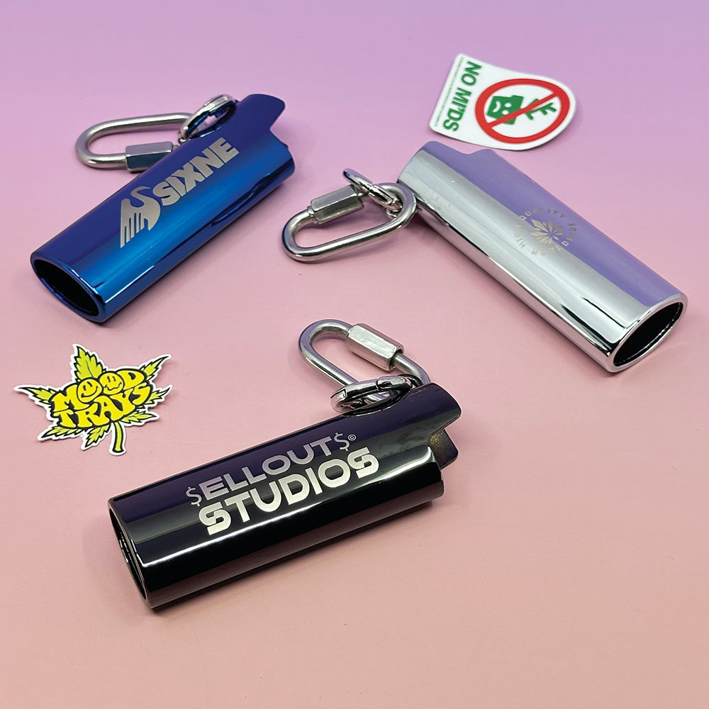 Custom Stainless Steel BIC Lighter Case Sleeve