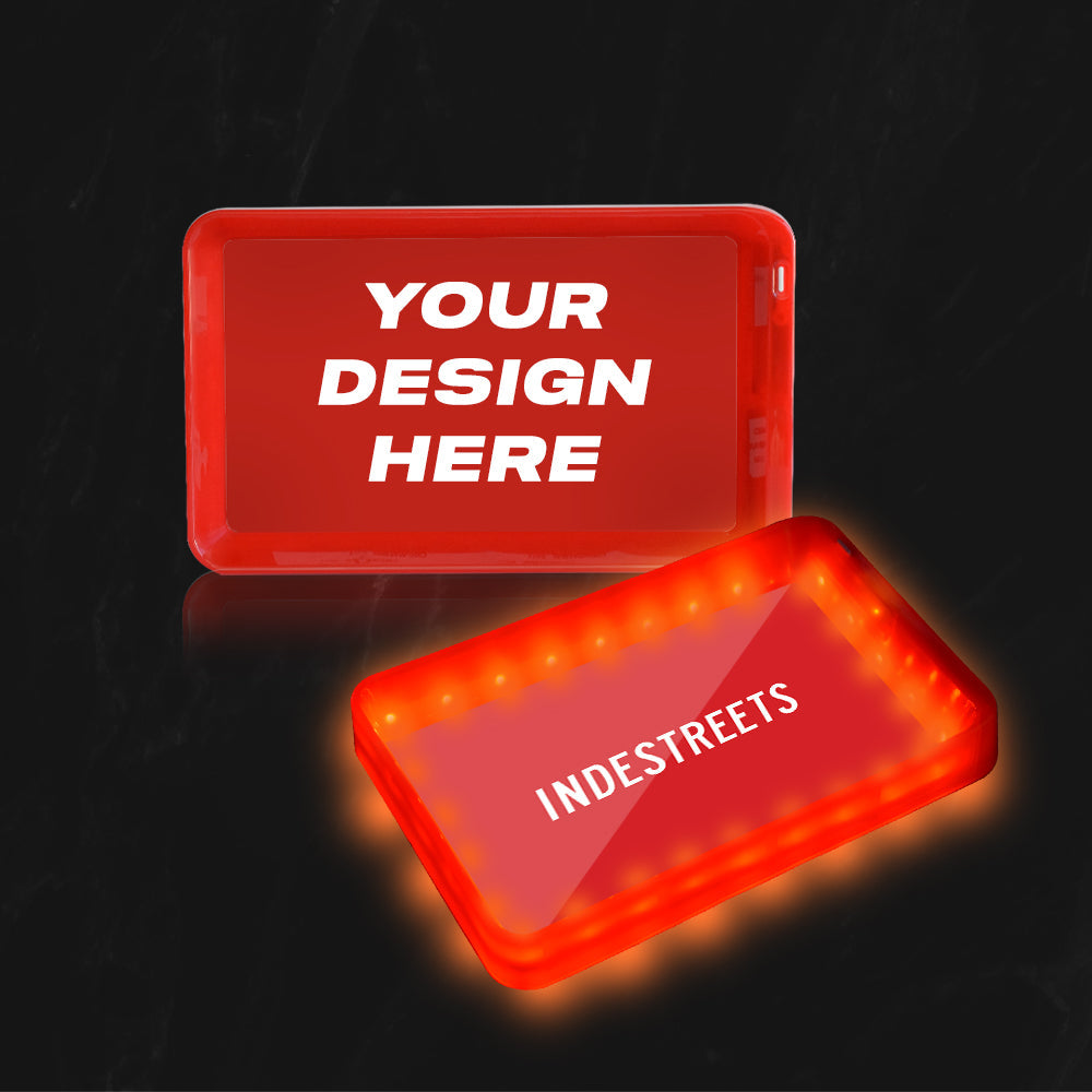 (24 PACK) Custom LED Rolling Trays 5.5" x 9.5"