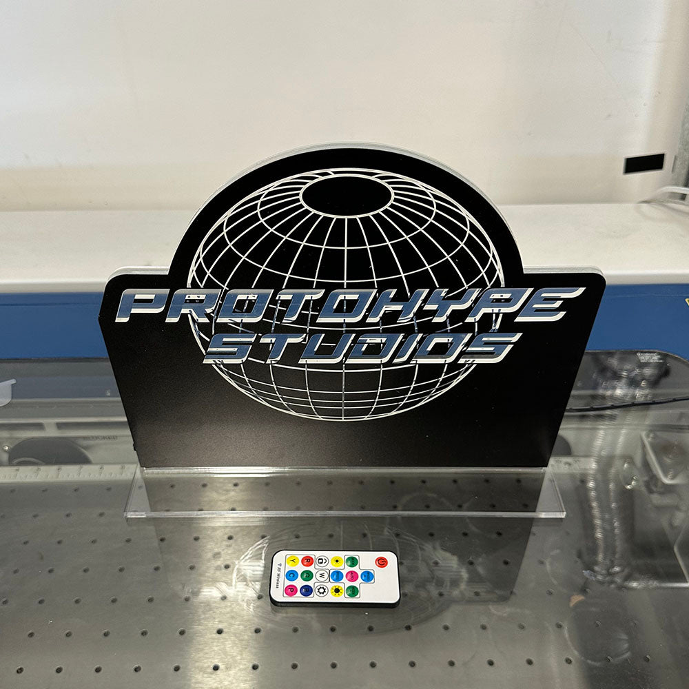 Custom Die Cut Plexiglass Table Counter Sign