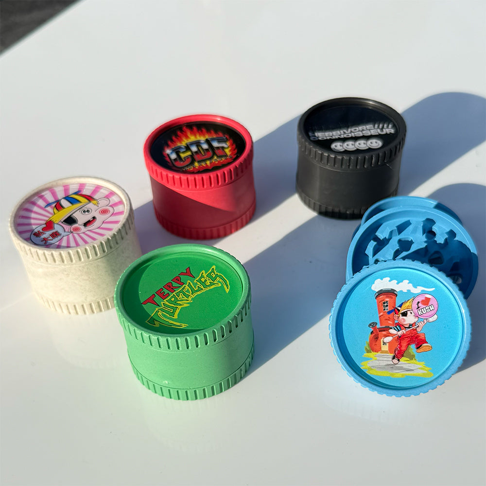 Custom Hemp Grinder & Glass Ashtray Combo SALE