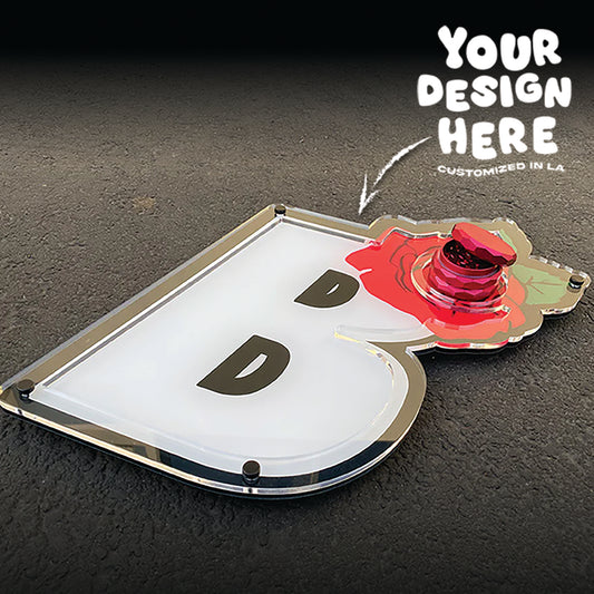 Custom Die Cut Plexi Glass MoodTray - Die Cut Rolling Tray