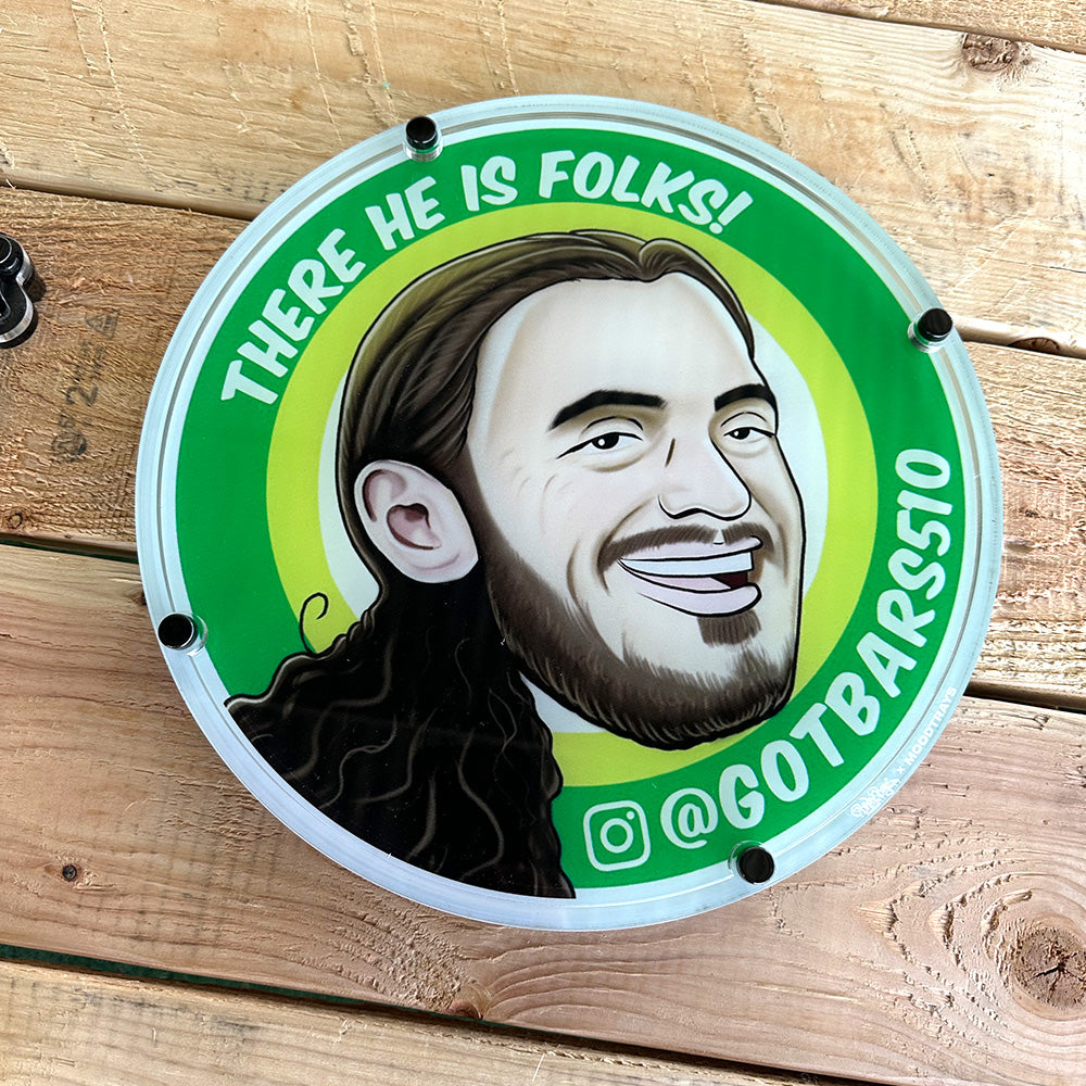 There He Is MoodTrays Plexi Rolling Tray Set (Ashtray+Grinder) by @GotBars510