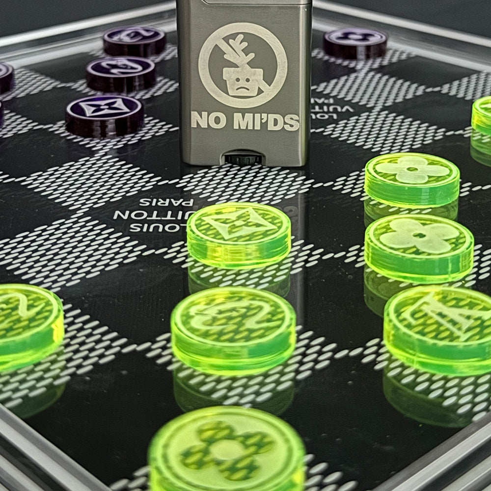 Louie Dami LV Acrylic Checkerboard Rolling Tray