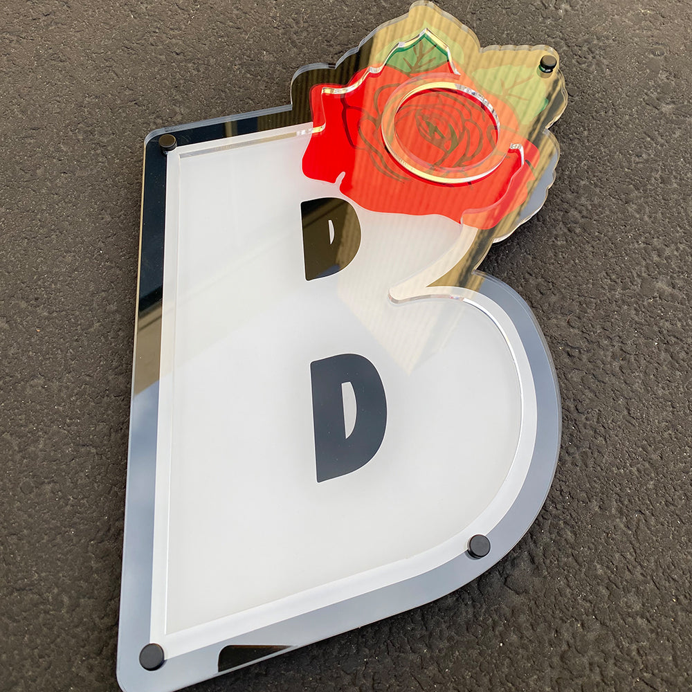 Custom Plexi Glass Tray Set with Ash Tray and Jar (BUNDLE)