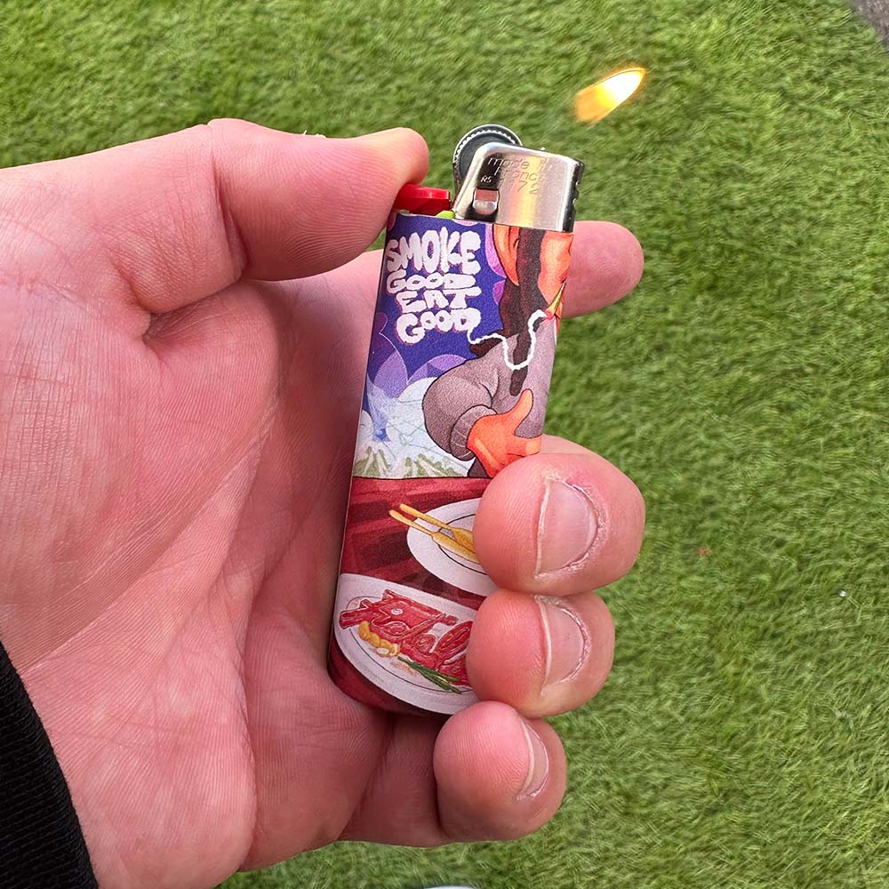 (200 PACK) Custom Classic BIC Lighter Vinyl Heat Wrapped MoodTrays