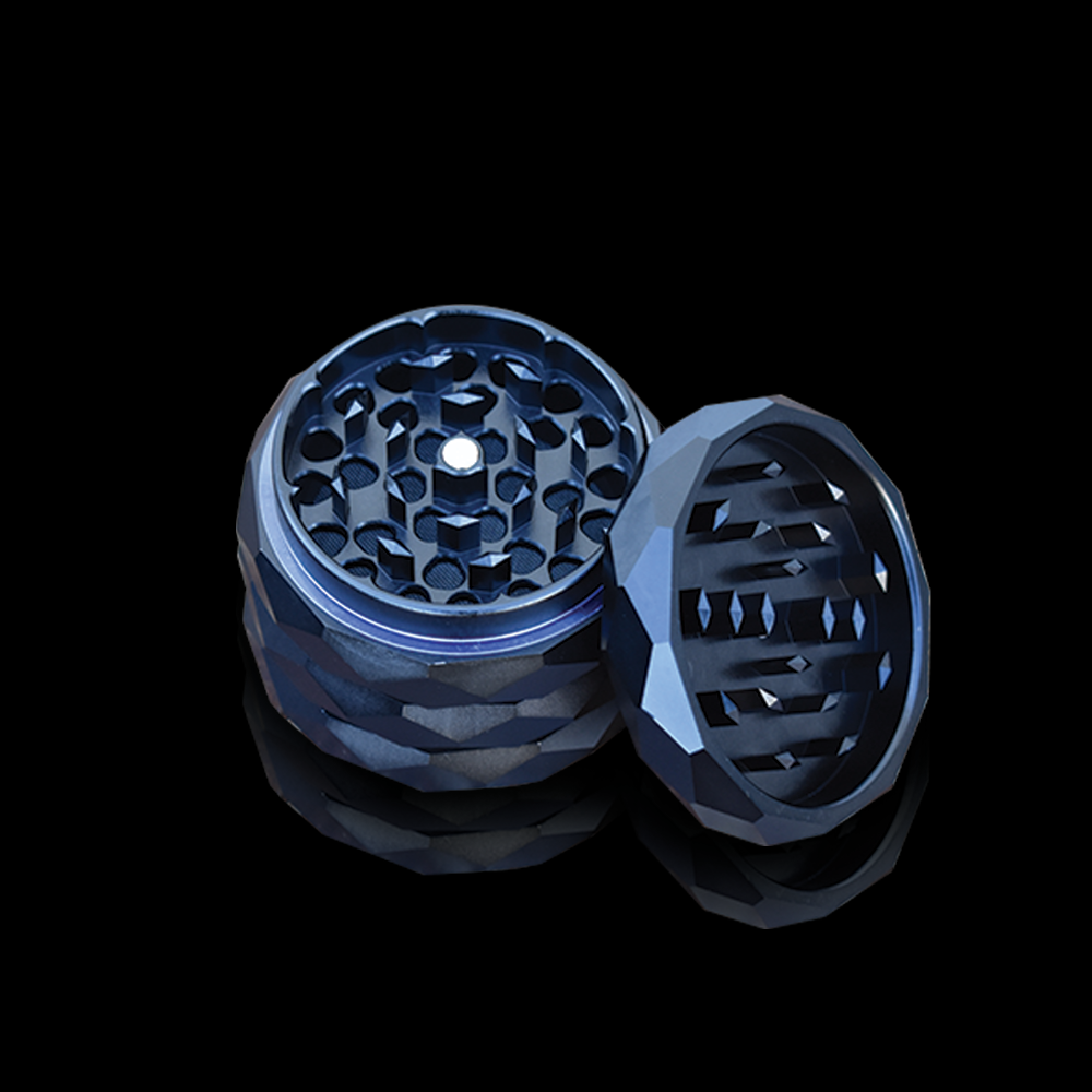Custom Grinder - Anodized Aluminum Alloy 4 Chamber Custom Etched Grinder Shredder 2.38" x 2"