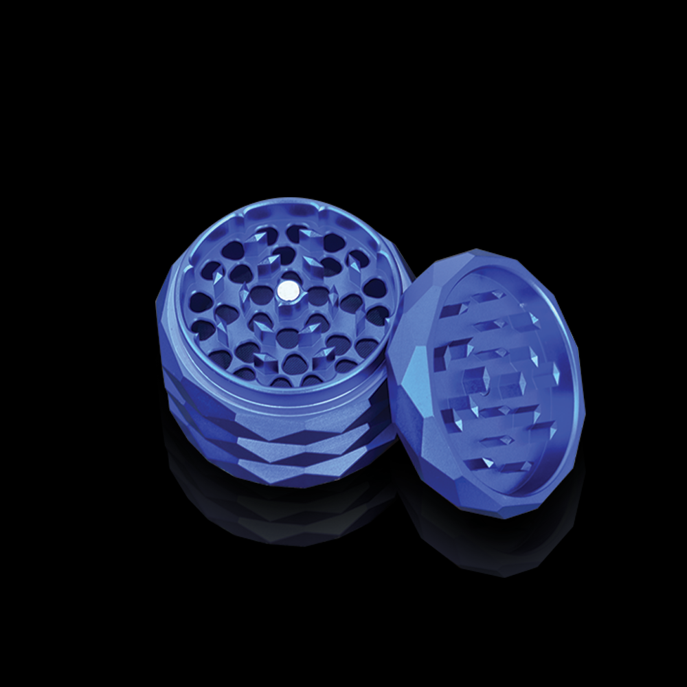 Custom Grinder - Anodized Aluminum Alloy 4 Chamber Custom Etched Grinder Shredder 2.38" x 2"