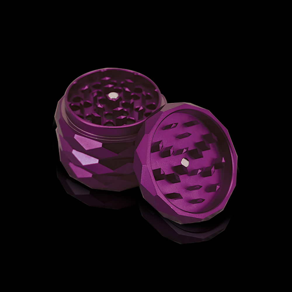 Custom Grinder - Anodized Aluminum Alloy 4 Chamber Custom Etched Grinder Shredder 2.38" x 2"