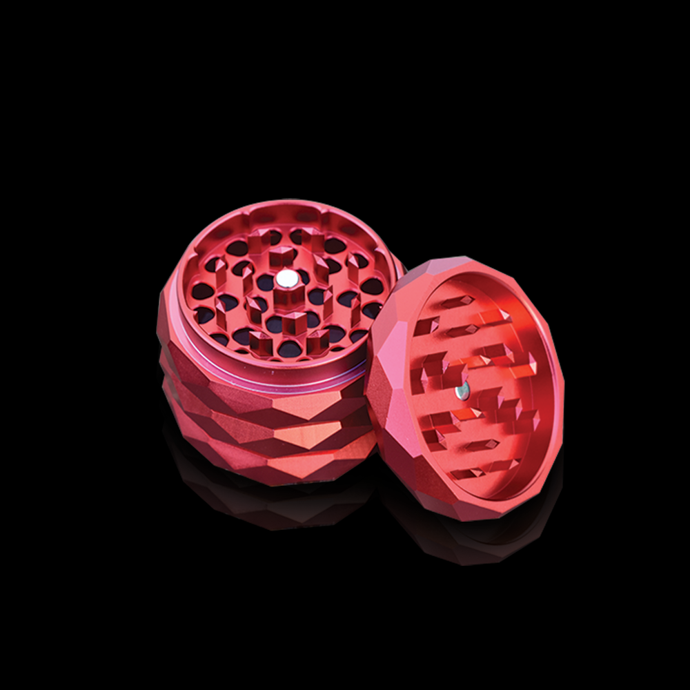 Custom Grinder - Anodized Aluminum Alloy 4 Chamber Custom Etched Grinder Shredder 2.38" x 2"