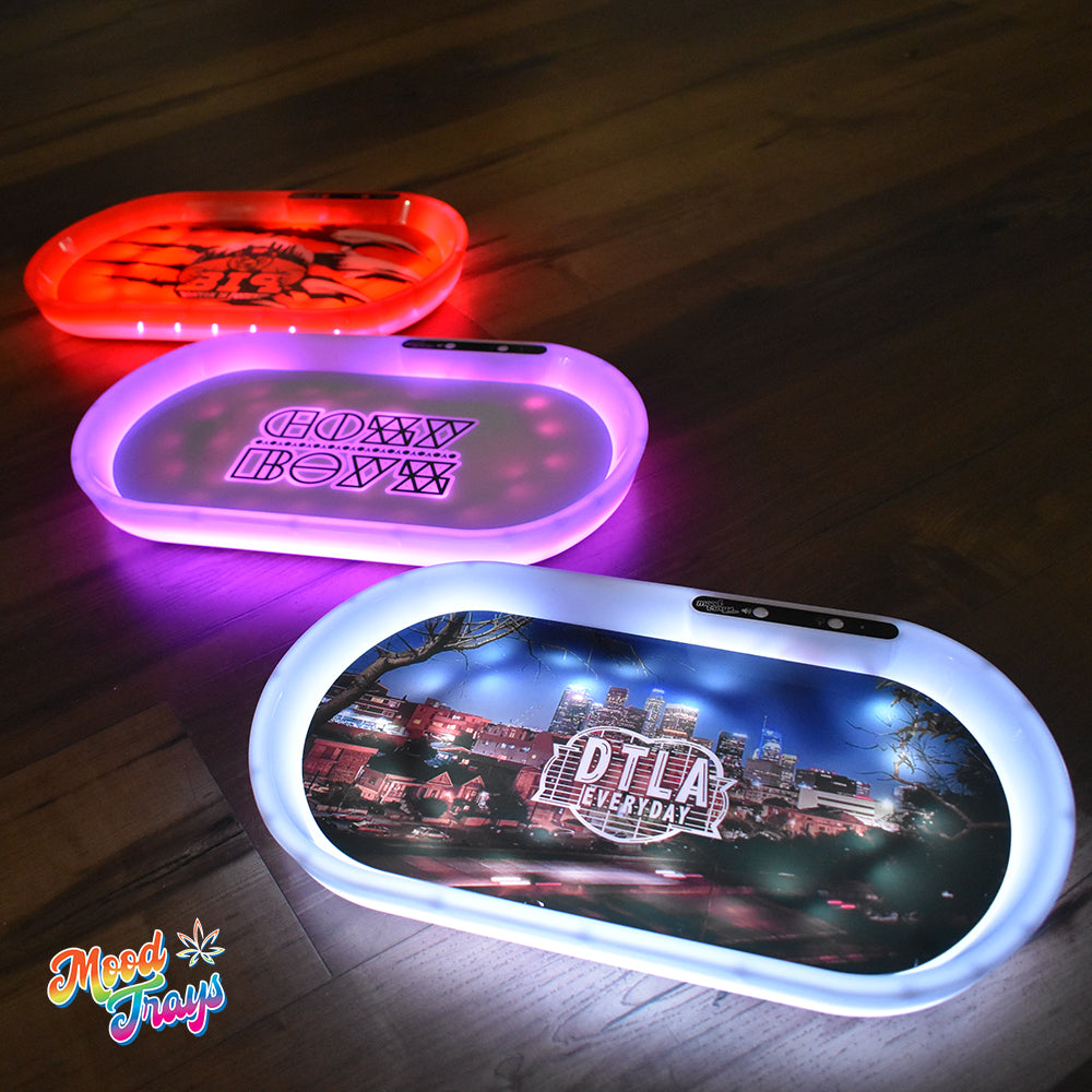 Custom Bluetooth Audio Speaker LED Rolling Tray