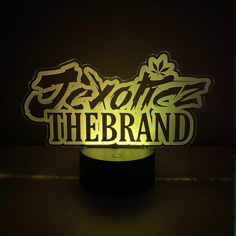 MOODTRAYS ™ Create Your Own LED Light Base & Custom Laser-Etched Acrylic Sign with Logo/Art