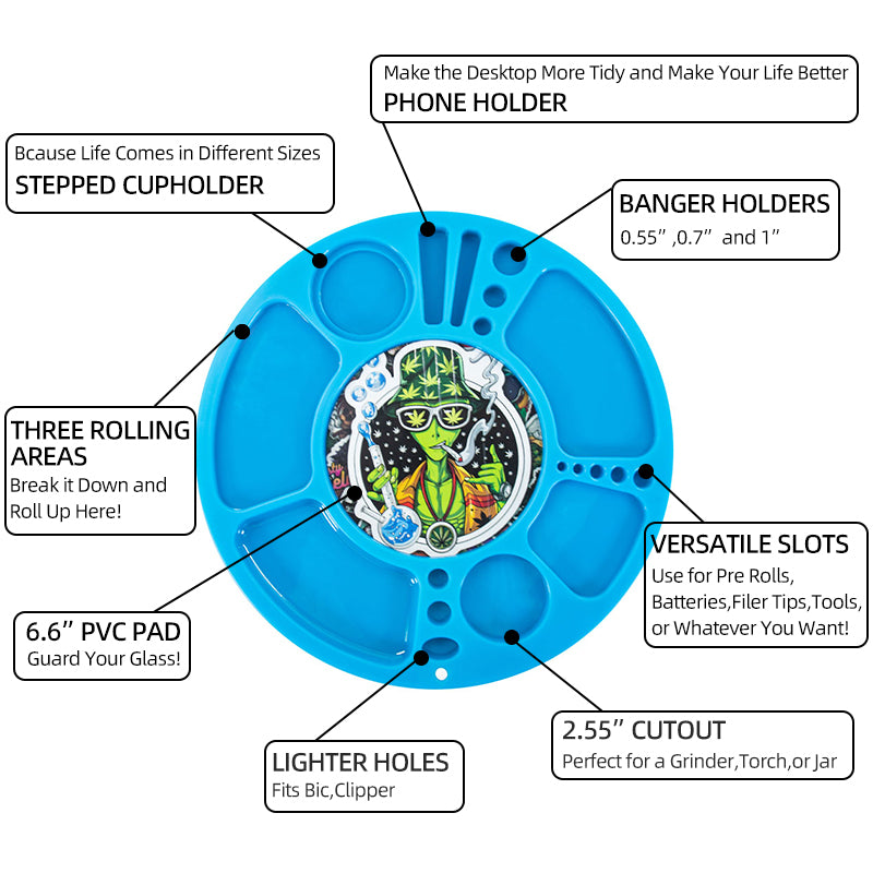 Custom LED Mary Go Round Tray 14" x 14"