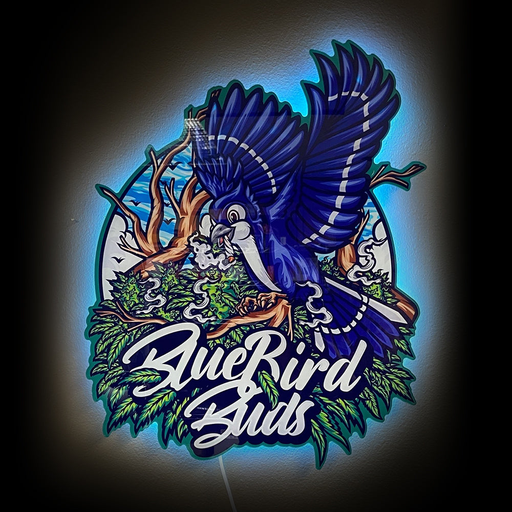 MOODTRAYS ™ Custom Logo Gloss LED Backlit Wall Art Sign 16"x24" or 30"x40" (Gloss Acrylic)