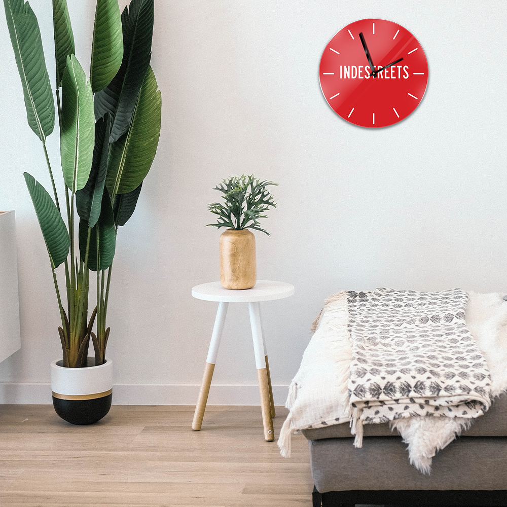 MOODTRAYS ™ Create Your Own Round Wall Clock Art - Custom Round Clock
