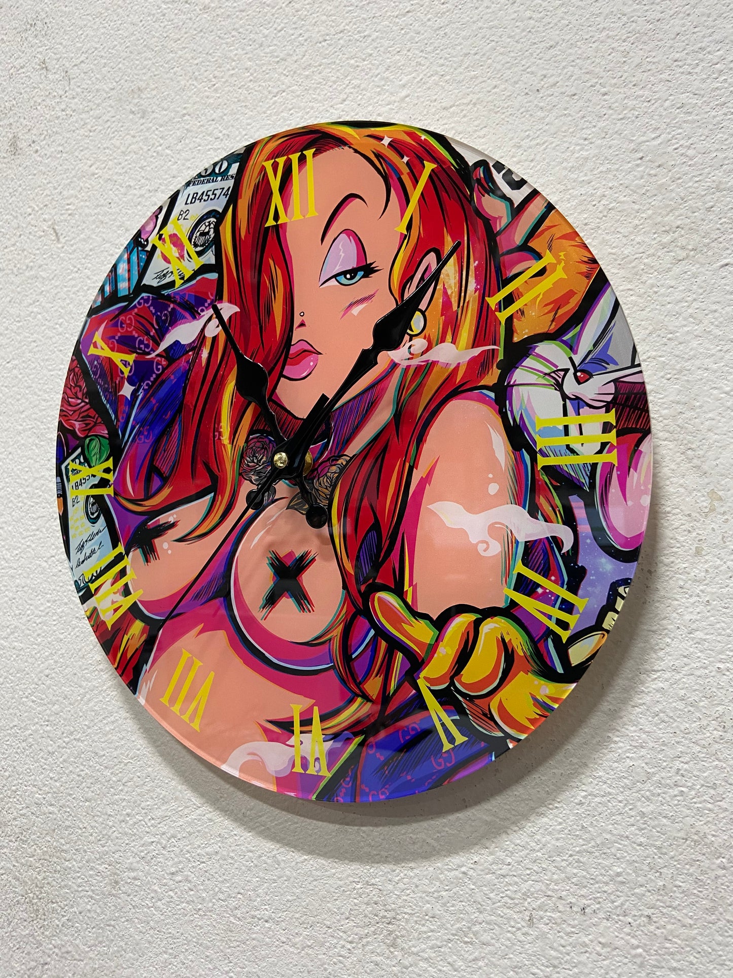 MOODTRAYS ™ Create Your Own Round Wall Clock Art - Custom Round Clock