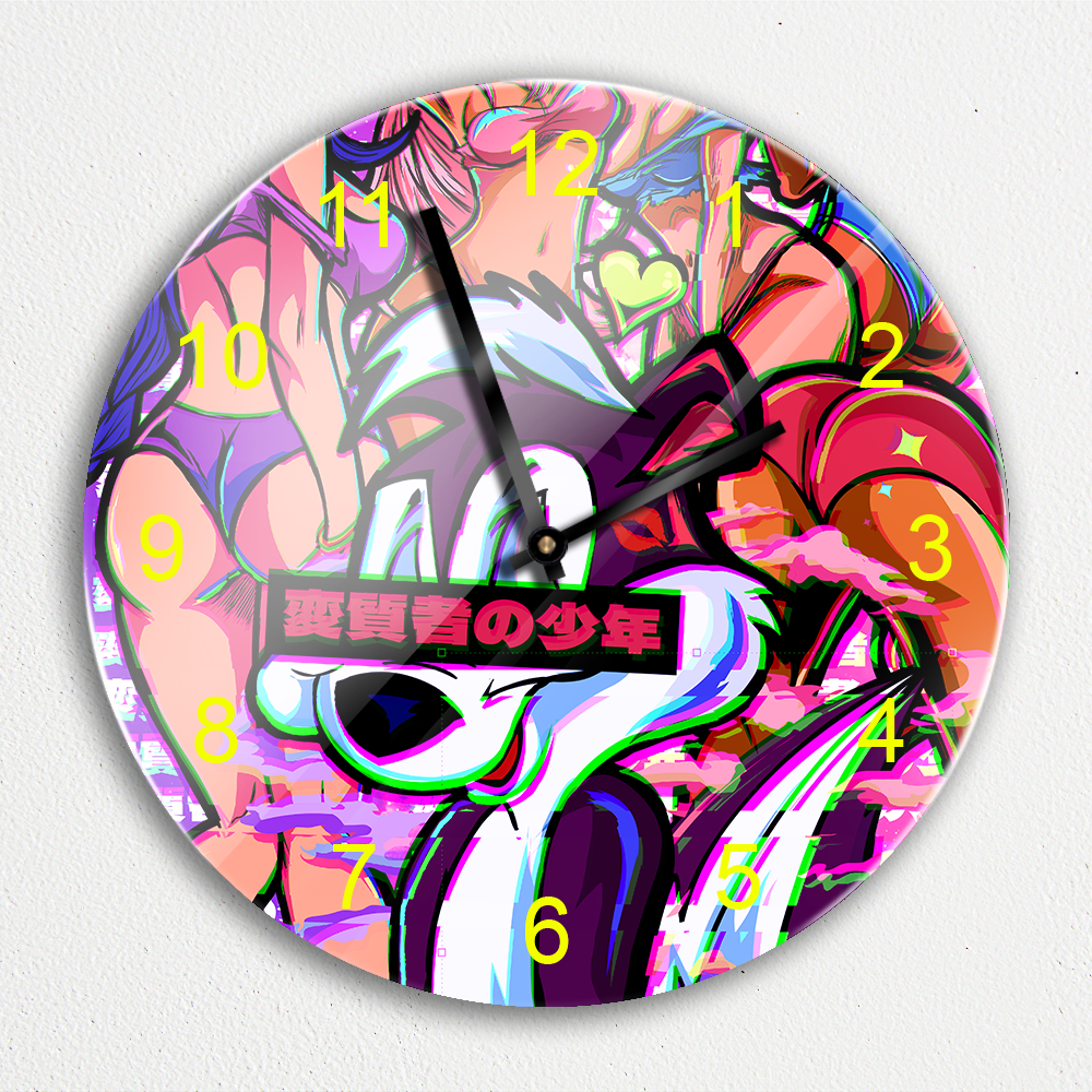 MOODTRAYS ™ Create Your Own Round Wall Clock Art - Custom Round Clock