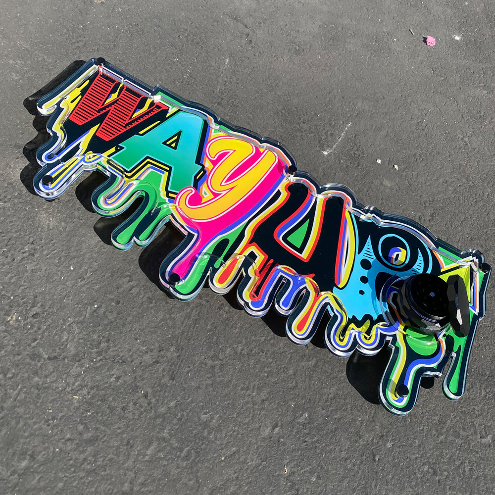 Custom Die Cut Plexi Glass MoodTray - Die Cut Rolling Tray