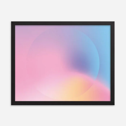 Custom Premium Luster Photo Paper Framed Poster (in)