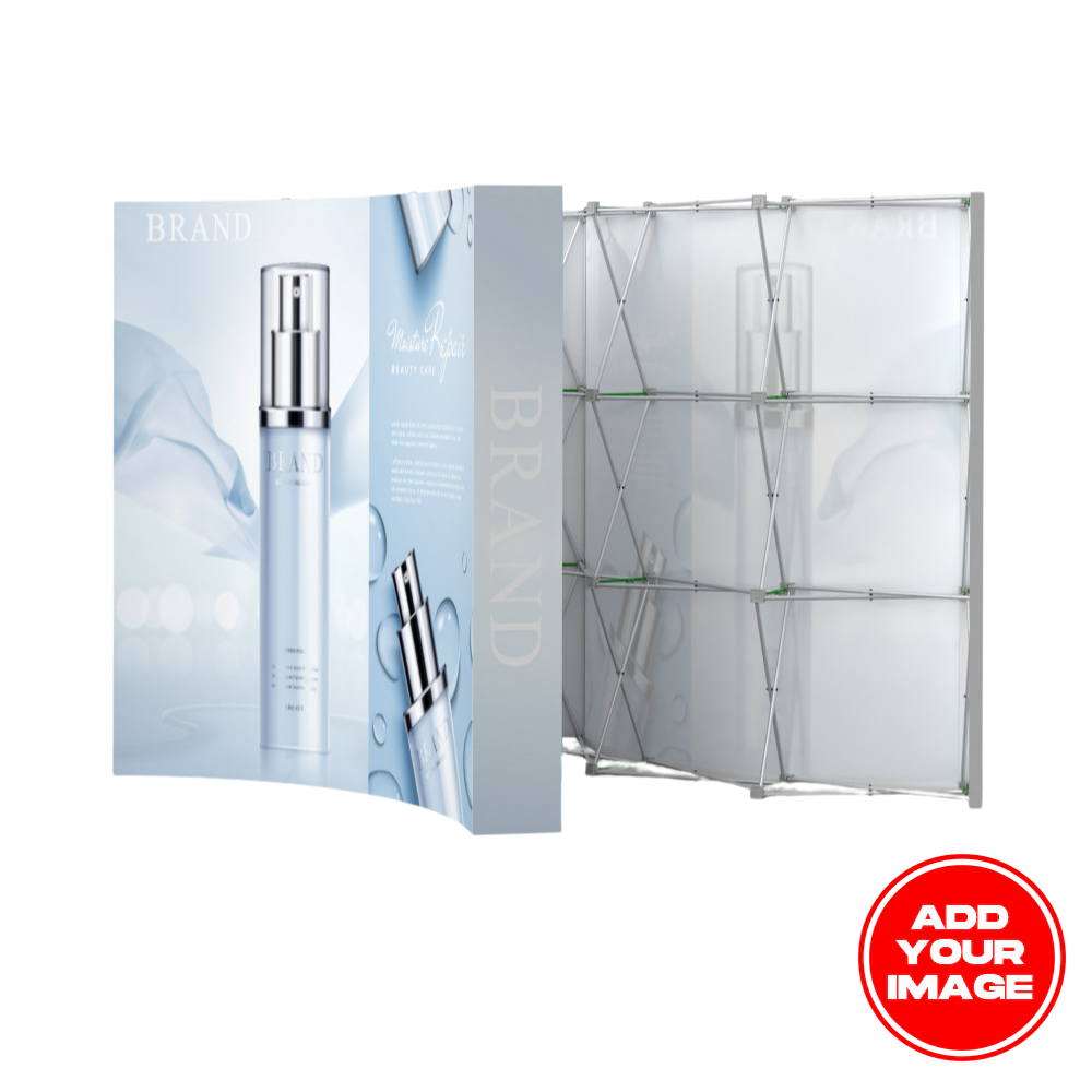 Curved Velcro Fabric Pop Up Display