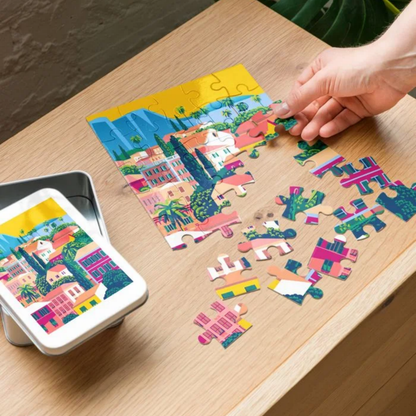 Custom Jigsaw Puzzle with Tin