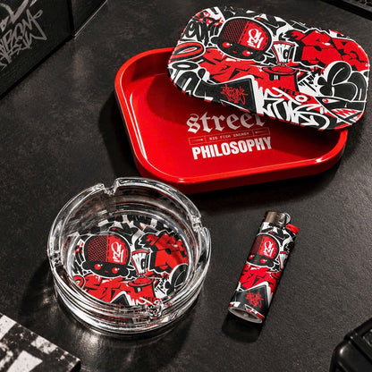 Custom Magnet Lid Rolling Tray Gift Set