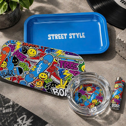 Custom Magnet Lid Rolling Tray Gift Set