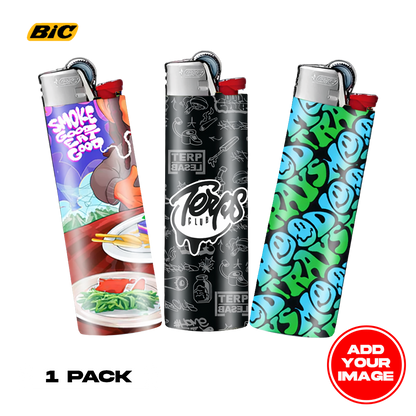 Custom Classic BIC Lighter Vinyl Heat Wrapped