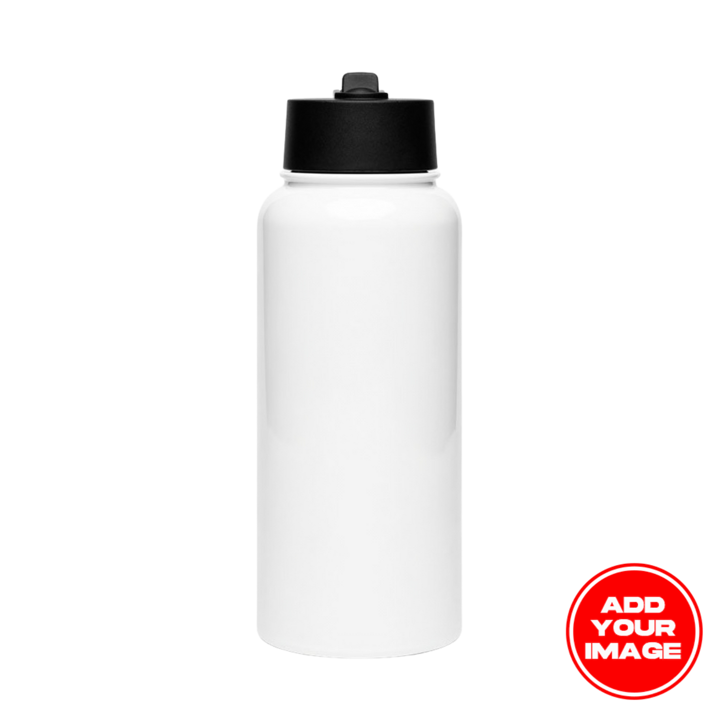 Custom Stainless Steel Water Bottle with a Straw Lid (32 oz)