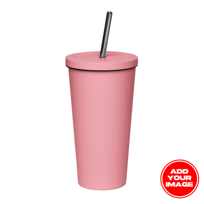 Custom Insulated Tumbler with a Straw (20 oz)