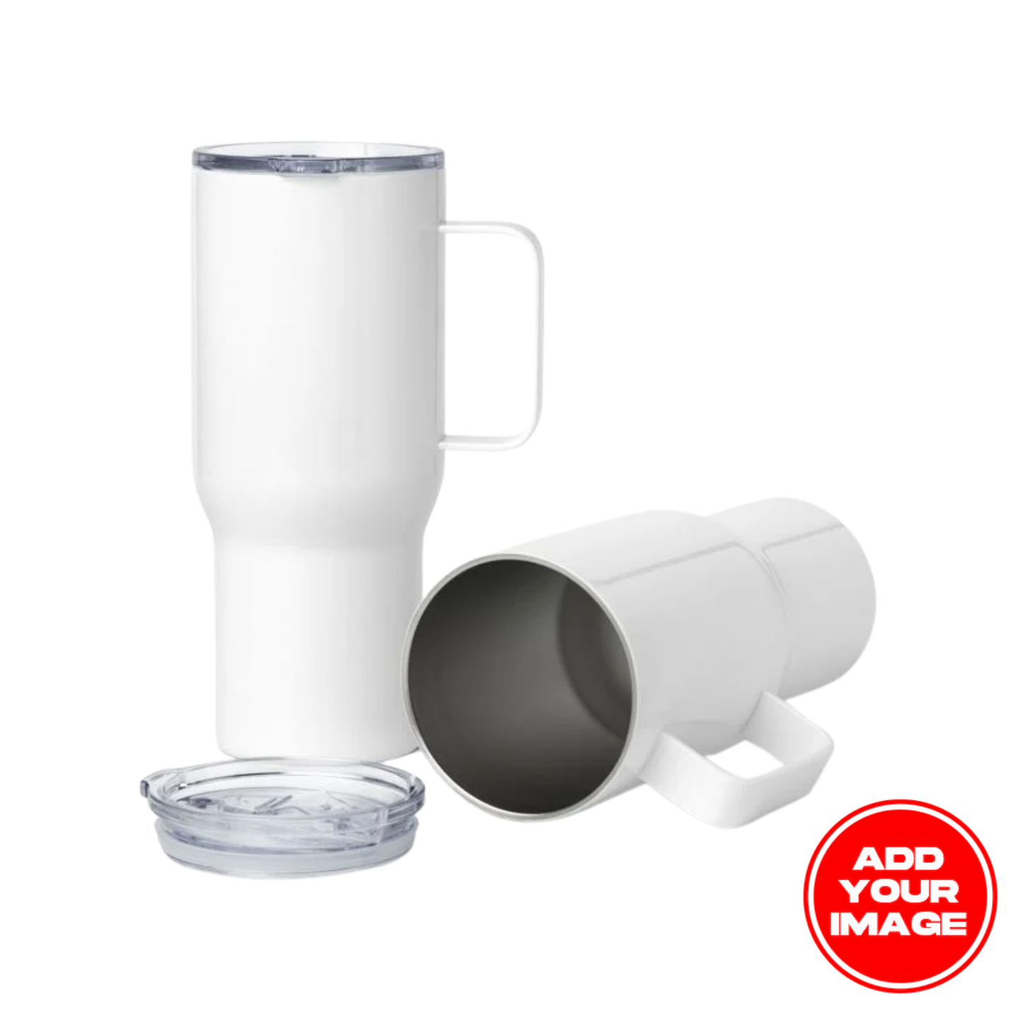 Custom Travel Mug with a Handle