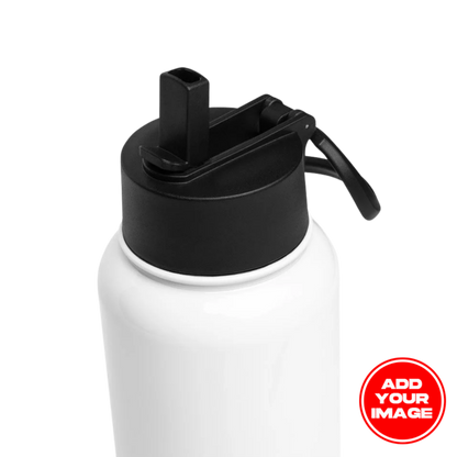 Custom Stainless Steel Water Bottle with a Straw Lid (32 oz)