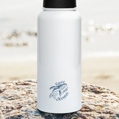 Custom Stainless Steel Water Bottle with a Straw Lid (32 oz)