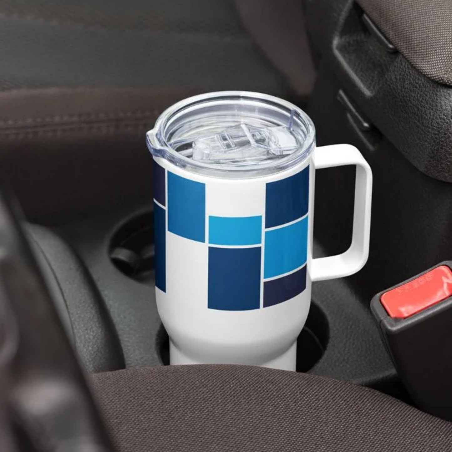 Custom Travel Mug with a Handle