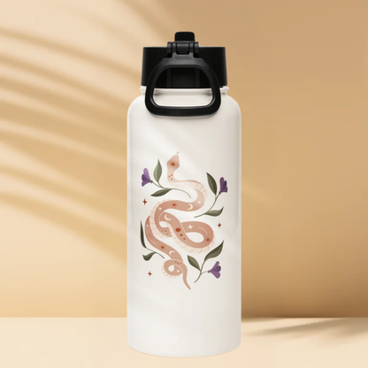 Custom Stainless Steel Water Bottle with a Straw Lid (32 oz)