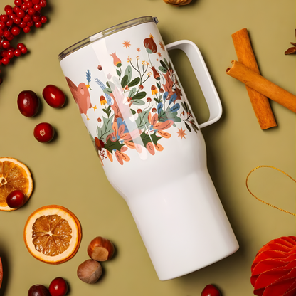 Custom Travel Mug with a Handle