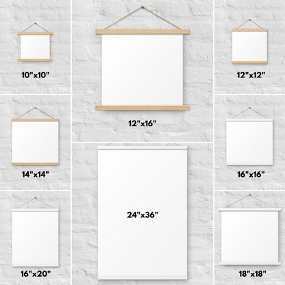 Custom Enhanced Matte Paper Poster With Hanger (in)