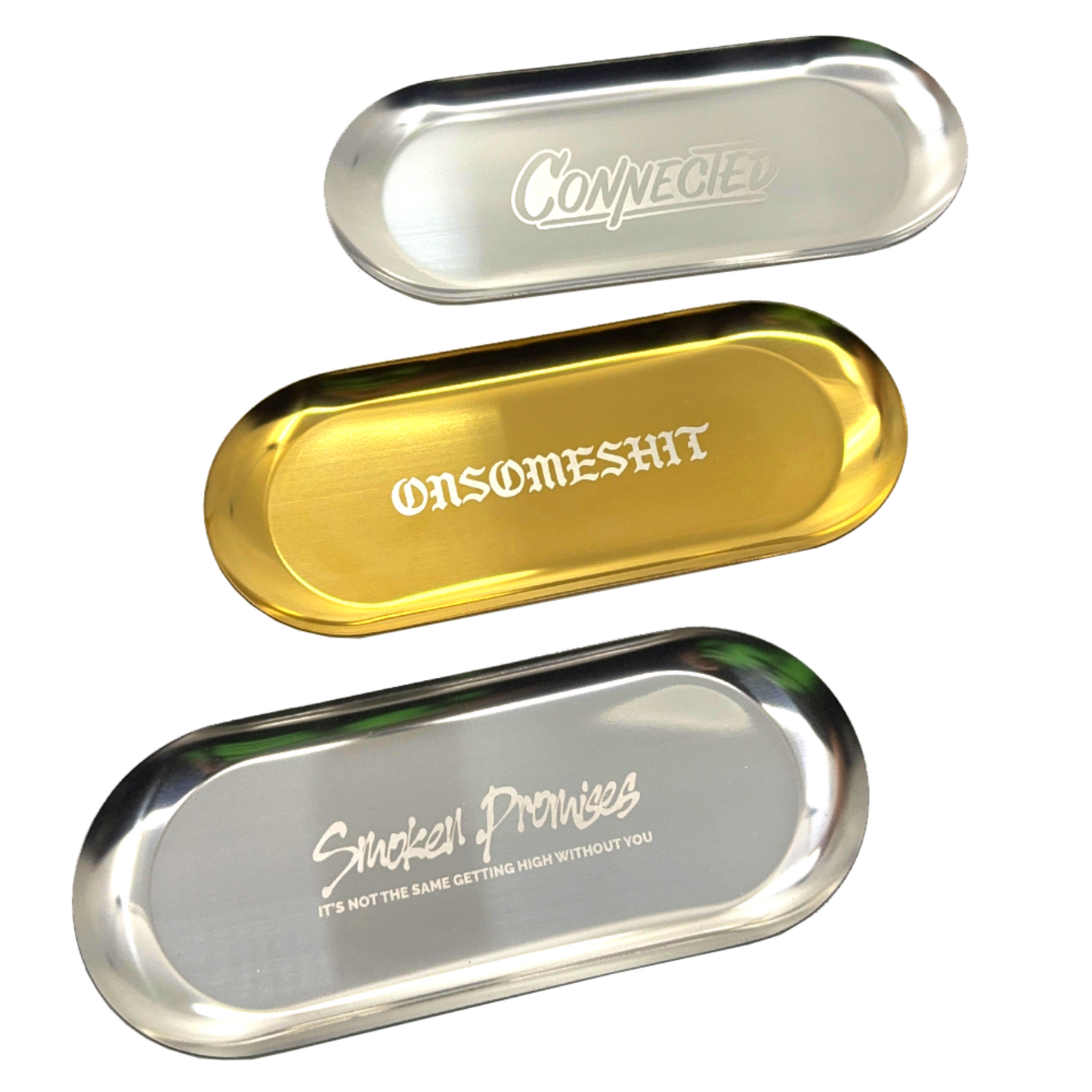 (24 Pack) Custom Etched Stainless Steel Tray 9"