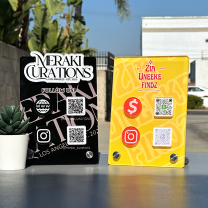 Custom Acrylic QR Code Sign