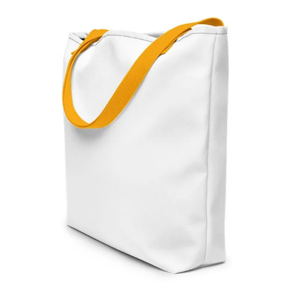 Custom All-Over Print Large Tote Bag w/ Pocket