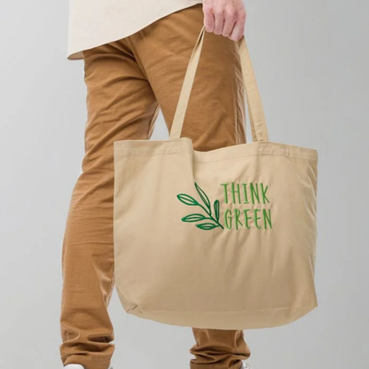 Custom Organic Cotton Large Tote