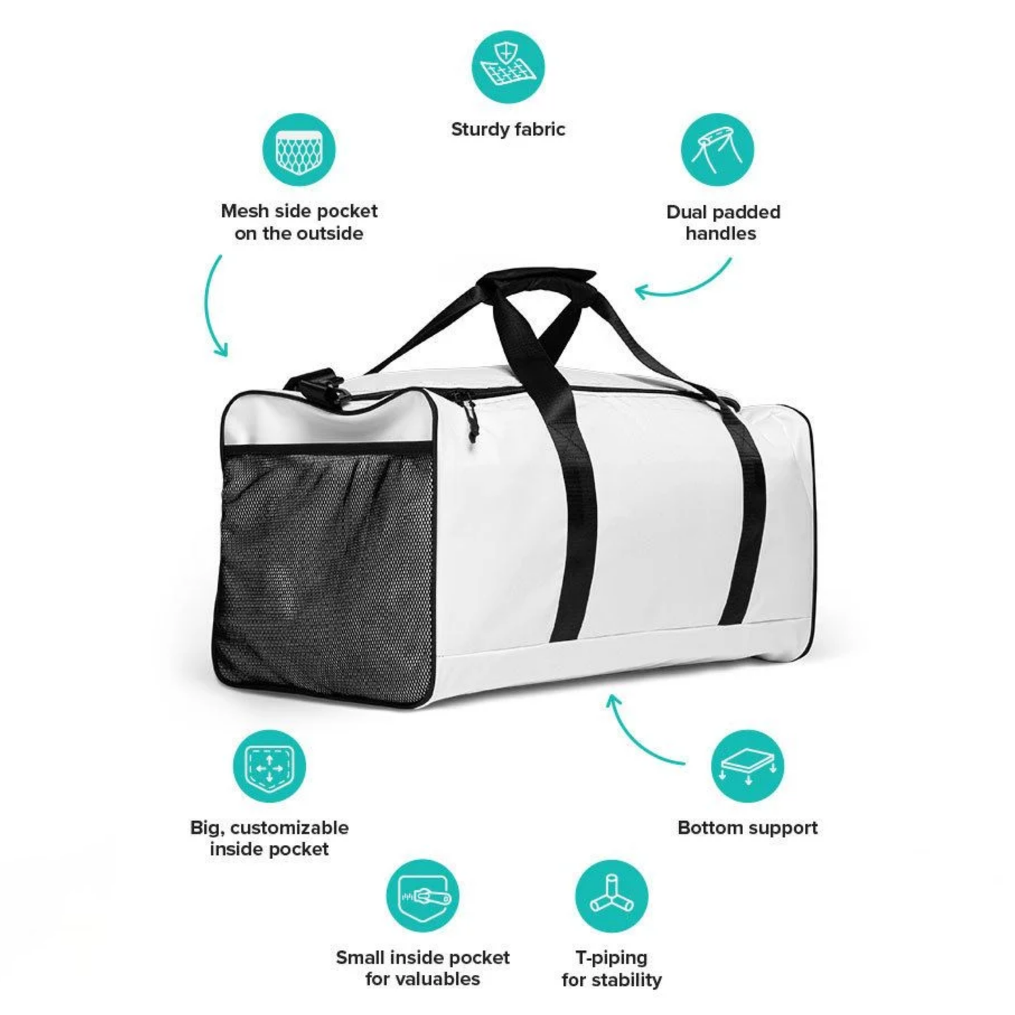 Custom All-Over Print Duffle Bag