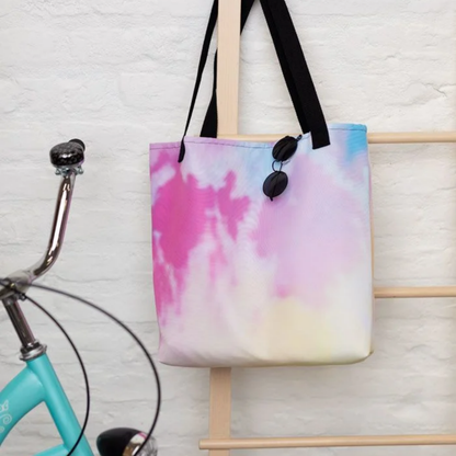 Custom All-Over Print Large Tote Bag w/ Pocket