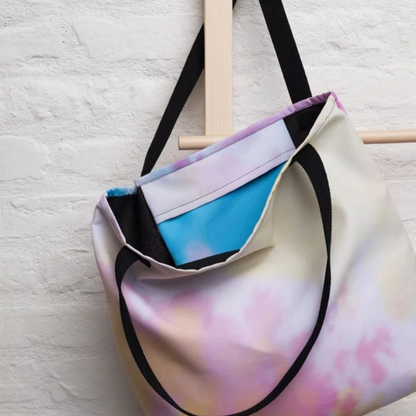 Custom All-Over Print Large Tote Bag w/ Pocket